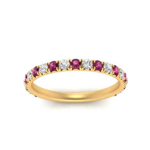 0.50-ct-simple-pave-wedding-band-with-pink-sapphire-in-FDENS1425BGSADRPI-NL-YG