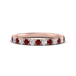 Load image into Gallery viewer, 0.50-ct-simple-pave-wedding-band-with-ruby-in-FDENS1425BGRUDR-NL-RG

