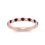 Load image into Gallery viewer, 0.50-ct-simple-pave-wedding-band-with-ruby-in-FDENS1425BGRUDR-NL-RG
