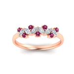 Load image into Gallery viewer, 0.50-ct-vintage-pink-sapphire-wedding-bands-for-women-in-rose-gold-fdw2308gsadrpiangle5-0.50ct-nl-rg
