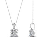 Load image into Gallery viewer, 0.50-ct-asscher-cut-diamond-filigree-pendant-in-FDPD10681AS-0.50CTANGLE2-NL-WG
