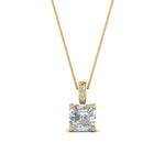 Load image into Gallery viewer, 0.50-ct-asscher-cut-diamond-filigree-pendant-in-FDPD10681AS-0.50CTANGLE2-NL-YG
