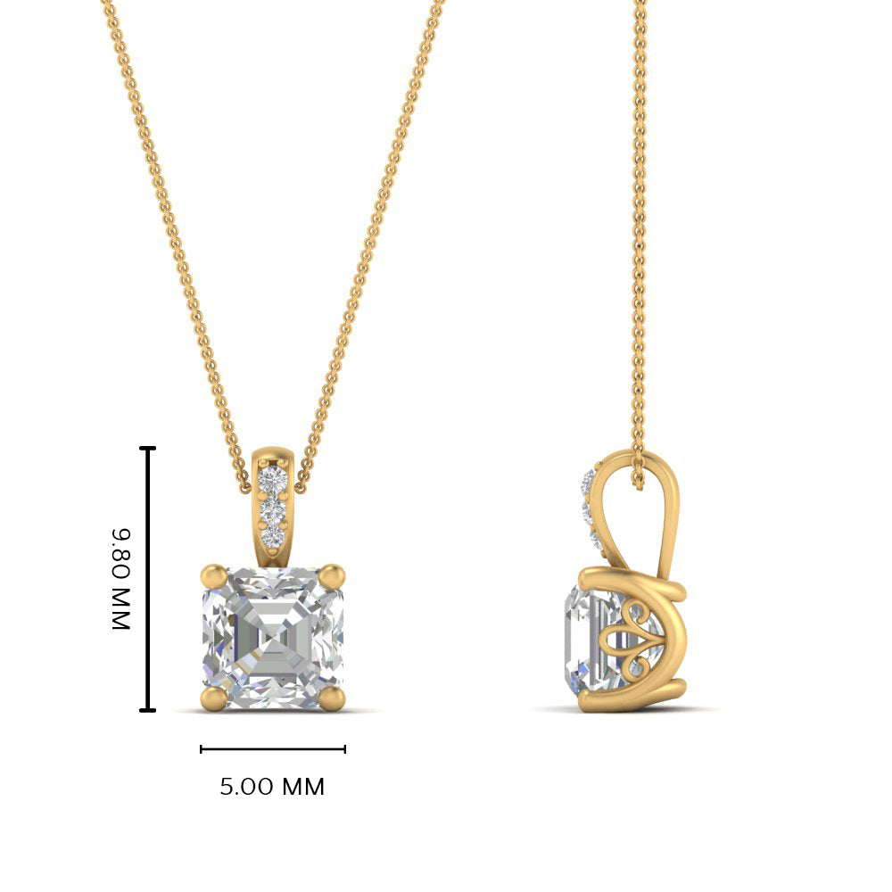 0.50-ct-asscher-cut-diamond-filigree-pendant-in-FDPD10681AS-0.50CTANGLE2-NL-YG