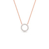 Load image into Gallery viewer, 0.50-ct.-circle-anniversary-necklace-pendant-in-rose-gold-FDPD11271ANGLE1-0.50CT_20-NL-RG