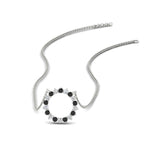 Load image into Gallery viewer, 0.50-ct.-circle-black-diamond-anniversary-pendant-in-FDPD11271GBLACK-0.50CT -NL-WG
