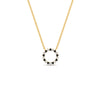 Load image into Gallery viewer, 0.50-ct.-circle-black-diamond-anniversary-pendant-in-FDPD11271GBLACK-0.50CT -NL-YG
