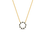Load image into Gallery viewer, 0.50-ct.-circle-black-diamond-anniversary-pendant-in-FDPD11271GBLACK-0.50CT -NL-YG
