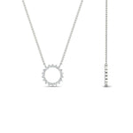 Load image into Gallery viewer, 0.50-ct.-circle-diamond-anniversary-pendant-in-FDPD11271-0.50CT -NL-WG
