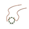 Load image into Gallery viewer, 0.50-ct.-circle-emerald-anniversary-pendant-in-FDPD11271GEMGR-0.50CT -NL-RG