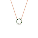 Load image into Gallery viewer, 0.50-ct.-circle-emerald-anniversary-pendant-in-FDPD11271GEMGR-0.50CT -NL-RG
