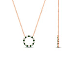 Load image into Gallery viewer, 0.50-ct.-circle-emerald-anniversary-pendant-in-FDPD11271GEMGR-0.50CT -NL-RG
