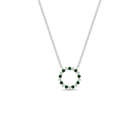 0.50-ct.-circle-emerald-anniversary-pendant-in-FDPD11271GEMGR-0.50CT -NL-WG