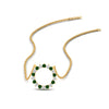 Load image into Gallery viewer, 0.50-ct.-circle-emerald-anniversary-pendant-in-FDPD11271GEMGR-0.50CT -NL-YG