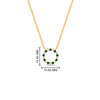 Load image into Gallery viewer, 0.50-ct.-circle-emerald-anniversary-pendant-in-FDPD11271GEMGR-0.50CT -NL-YG