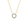 Load image into Gallery viewer, 0.50-ct.-circle-emerald-anniversary-pendant-in-FDPD11271GEMGR-0.50CT -NL-YG