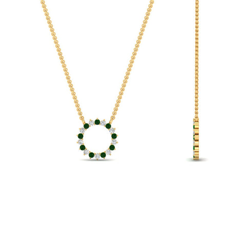 0.50-ct.-circle-emerald-anniversary-pendant-in-FDPD11271GEMGR-0.50CT -NL-YG
