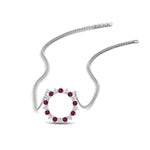 Load image into Gallery viewer, 0.50-ct.-circle-pink-sapphire-anniversary-pendant-in-FDPD11271GSADRPI-0.50CT -NL-WG
