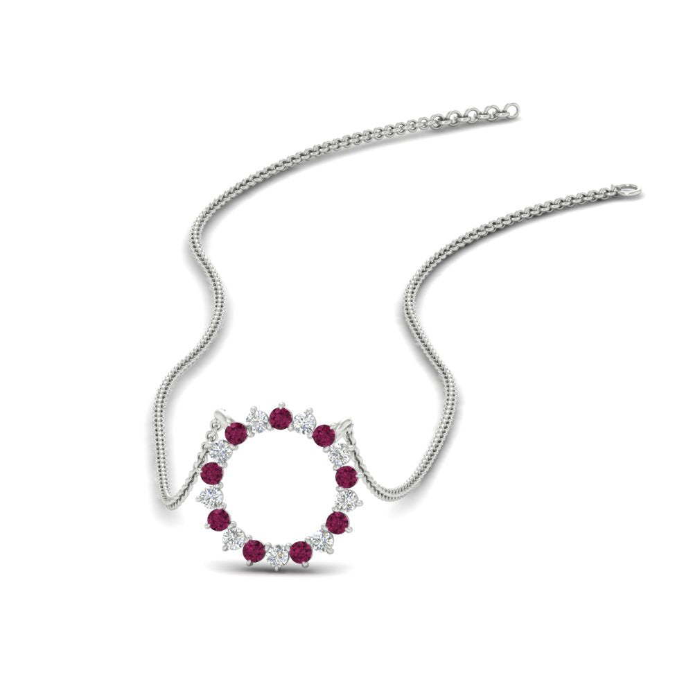 0.50-ct.-circle-pink-sapphire-anniversary-pendant-in-FDPD11271GSADRPI-0.50CT -NL-WG