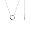 Load image into Gallery viewer, 0.50-ct.-circle-pink-sapphire-anniversary-pendant-in-FDPD11271GSADRPI-0.50CT -NL-WG