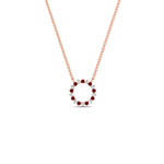 Load image into Gallery viewer, 0.50-ct.-circle-ruby-anniversary-pendant-in-FDPD11271GRUDR-0.50CT -NL-RG
