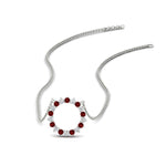 Load image into Gallery viewer, 0.50-ct.-circle-ruby-anniversary-pendant-in-FDPD11271GRUDR-0.50CT -NL-WG
