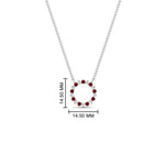 Load image into Gallery viewer, 0.50-ct.-circle-ruby-anniversary-pendant-in-FDPD11271GRUDR-0.50CT -NL-WG
