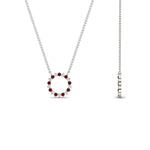 Load image into Gallery viewer, 0.50-ct.-circle-ruby-anniversary-pendant-in-FDPD11271GRUDR-0.50CT -NL-WG
