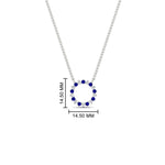 Load image into Gallery viewer, 0.50-ct.-circle-sapphire-anniversary-pendant-in-FDPD11271GSABL-0.50CT -NL-WG
