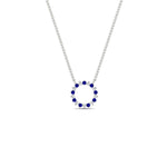 Load image into Gallery viewer, 0.50-ct.-circle-sapphire-anniversary-pendant-in-FDPD11271GSABL-0.50CT -NL-WG
