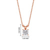 Load image into Gallery viewer, 0.50-ct.-diamond-classic-princess-cut-solitaire-necklace-in-rose-gold-FDPD8469ANGLE1-PR-0.50-RG-HW