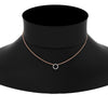 Load image into Gallery viewer, 0.50-ct.-minimal-circle-anniversary-pendant-in-rose-gold-FDPD11271NECK-0.50CT_20-NL-RG