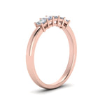 Load image into Gallery viewer, 0.50-ct.-princess-cut-5-stone-anniversary-band-in-rose-gold-FD8008PRB 0.50CT-NL-RG
