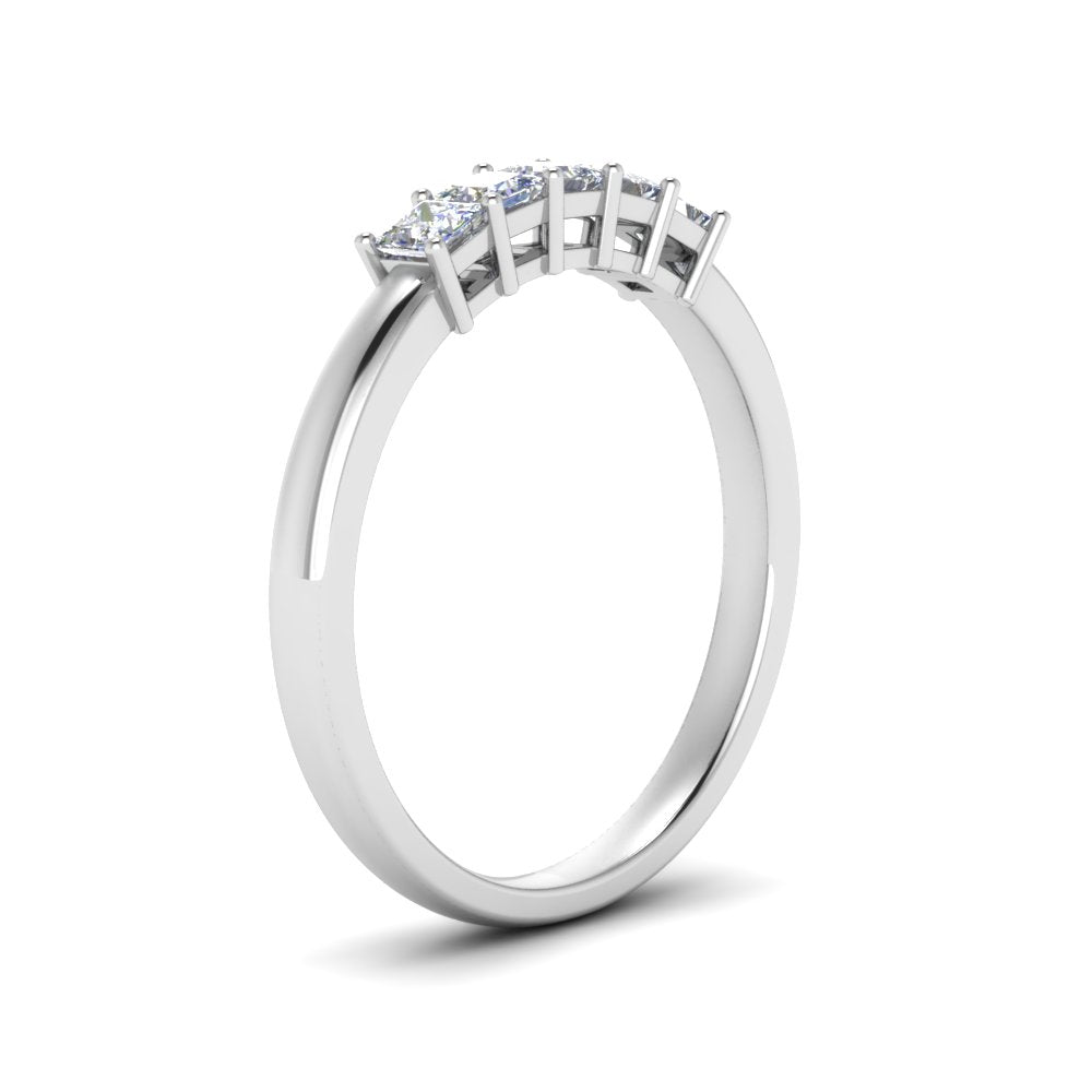 0.50-ct.-princess-cut-5-stone-anniversary-band-in-white-gold-FD8008PRB 0.50CT-NL-WG