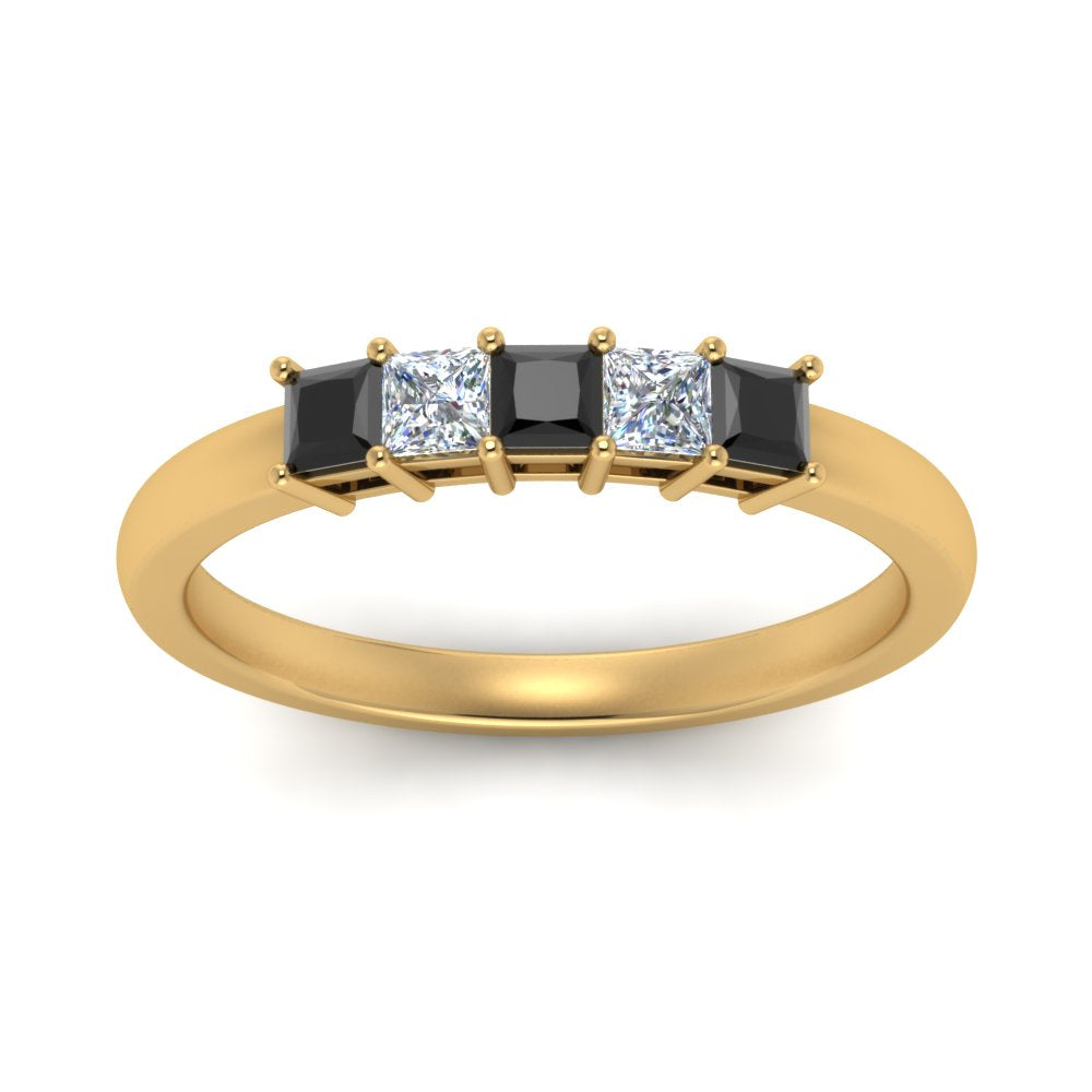 0.50-ct.-princess-cut-5-stone-anniversary-band-with-black-diamond-in-yellow-gold-FD8008PRB 0.50CTGBLACK-NL-YG
