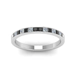 Load image into Gallery viewer, 0.50-ct.-princess-cut-channel-wedding-ring-for-her-with-black-diamond-in-950-Platinum-FD8382-0.50CTBGBLACKANGLE5-NL-WG