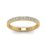Load image into Gallery viewer, 0.50-ct.-princess-cut-diamond-channel-wedding-ring-for-her-in-14K-yellow-gold-FD8382-0.50CTBANGLE5-NL-YG