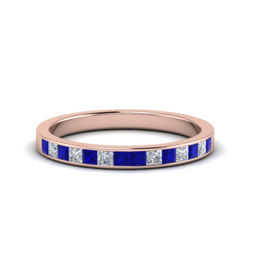 0.50-ct.-princess-cut-diamond-channel-wedding-ring-for-her-with-blue-sapphire-in-14K-rose-gold-FD8382-0.50CTBGSABL-NL-RG