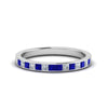 Load image into Gallery viewer, 0.50-ct.-princess-cut-diamond-channel-wedding-ring-for-her-with-blue-sapphire-in-14K-white-gold-FD8382-0.50CTBGSABL-NL-WG