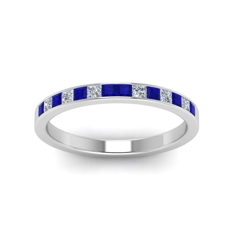 0.50-ct.-princess-cut-diamond-channel-wedding-ring-for-her-with-blue-sapphire-in-14K-white-gold-FD8382-0.50CTBGSABLANGLE5-NL-WG