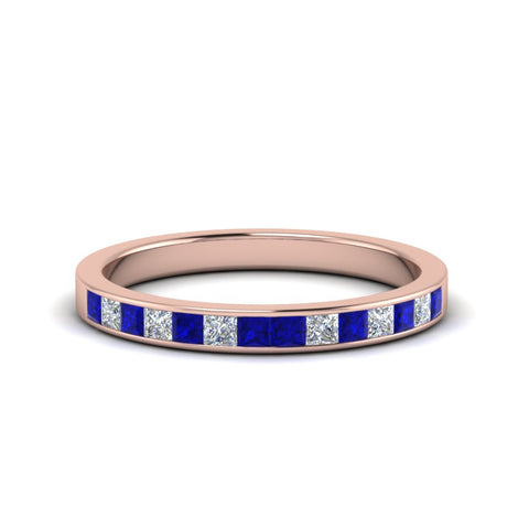 0.50-ct.-princess-cut-diamond-channel-wedding-ring-for-her-with-blue-sapphire-in-18K-rose-gold-FD8382-0.50CTBGSABL-NL-RG