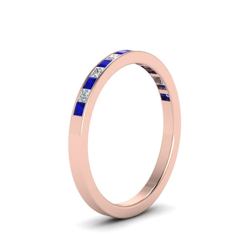 0.50-ct.-princess-cut-diamond-channel-wedding-ring-for-her-with-blue-sapphire-in-18K-rose-gold-FD8382-0.50CTBGSABLANGLE2-NL-RG