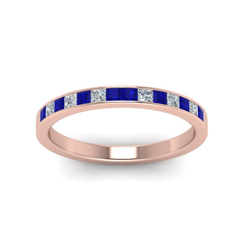 0.50-ct.-princess-cut-diamond-channel-wedding-ring-for-her-with-blue-sapphire-in-18K-rose-gold-FD8382-0.50CTBGSABLANGLE5-NL-RG