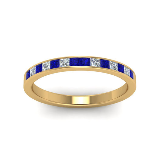 0.50-ct.-princess-cut-diamond-channel-wedding-ring-for-her-with-blue-sapphire-in-18K-yellow-gold-FD8382-0.50CTBGSABLANGLE5-NL-YG