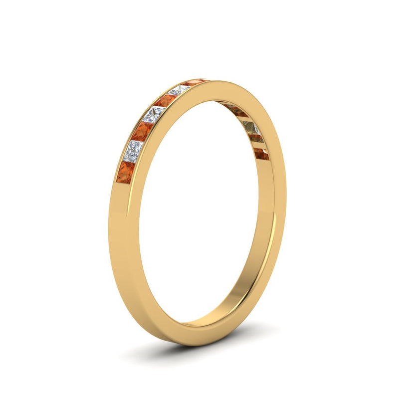 0.50-ct.-princess-cut-diamond-channel-wedding-ring-for-her-with-orange-sapphire-in-14K-yellow-gold-FD8382-0.50CTBGSAORANGLE2-NL-YG