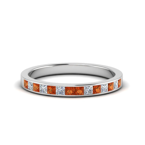 0.50-ct.-princess-cut-diamond-channel-wedding-ring-for-her-with-orange-sapphire-in-950-Platinum-FD8382-0.50CTBGSAOR-NL-WG