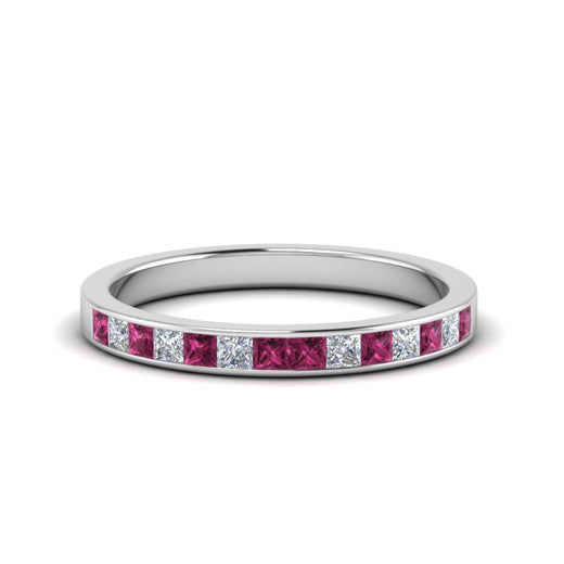 0.50-ct.-princess-cut-diamond-channel-wedding-ring-for-her-with-pink-sapphire-in-18K-white-gold-FD8382-0.50CTBGSADRPI-NL-WG