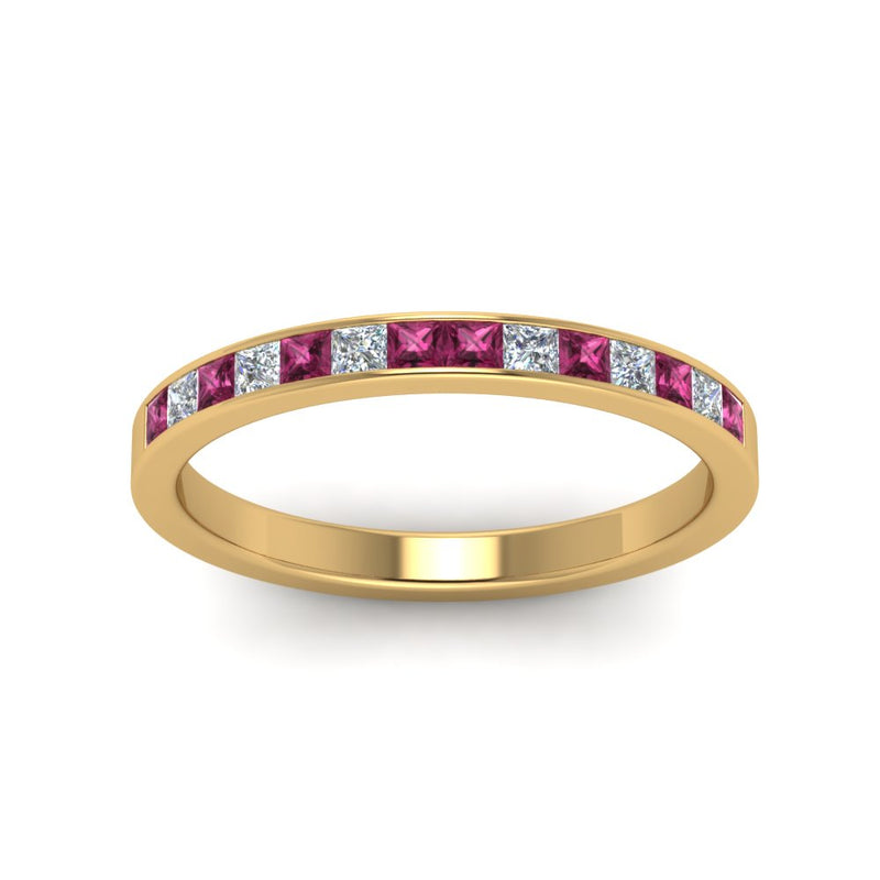 0.50-ct.-princess-cut-diamond-channel-wedding-ring-for-her-with-pink-sapphire-in-18K-yellow-gold-FD8382-0.50CTBGSADRPIANGLE5-NL-YG