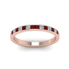 Load image into Gallery viewer, 0.50-ct.-princess-cut-diamond-channel-wedding-ring-for-her-with-ruby-in-18K-rose-gold-FD8382-0.50CTBGRUDRANGLE5-NL-RG