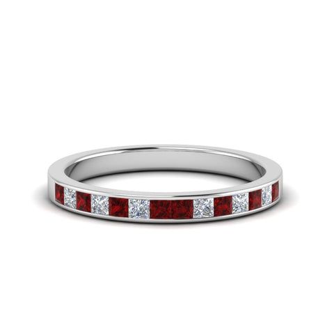 0.50-ct.-princess-cut-diamond-channel-wedding-ring-for-her-with-ruby-in-950-Platinum-FD8382-0.50CTBGRUDR-NL-WG