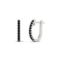 Thumbnail 100 - 0.50-ctw-huggie-hoop-black-diamond-earrings-in-white-gold-FDEAR11260GBLACKANGLE2-0.50-NL-WG